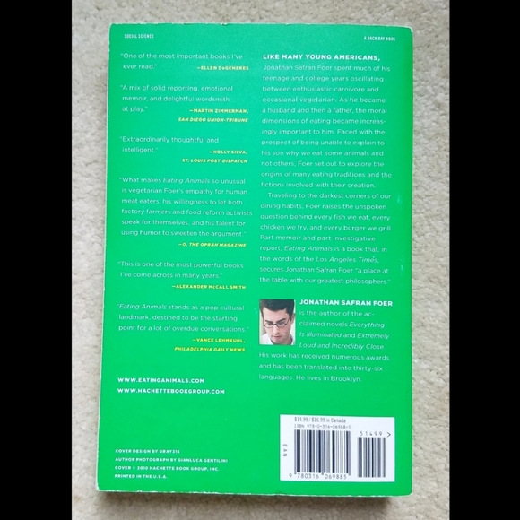 Book: Eating Animals by Jonathan Safran Foer 2010 - Picture 2 of 2